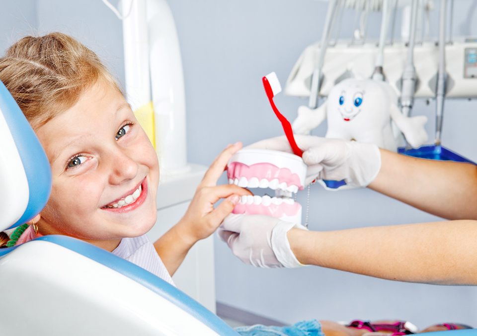 Child visiting dentist in Richardson
