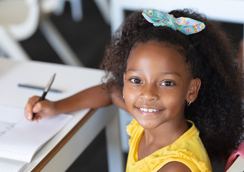 Girl smiling in Richardson