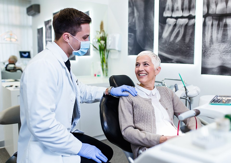 Patient during dental checkup in Richardson