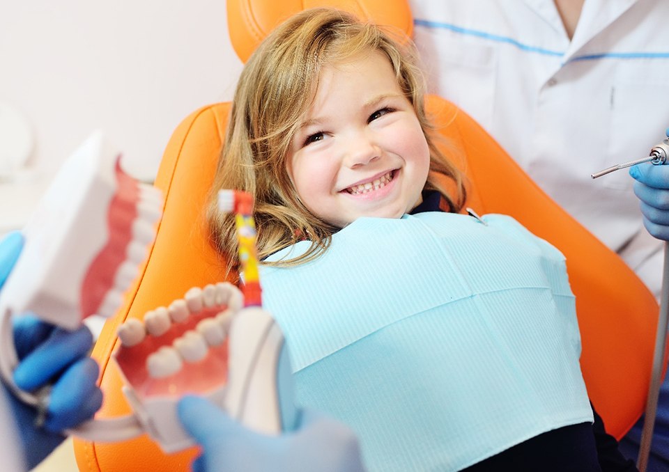 Child visiting dentist in Richardson